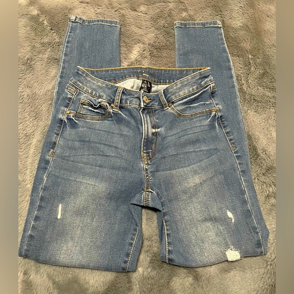 Rewash Brand Blue Jeans Denim Sz 3 stretchy - Picture 2 of 6